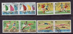 Niue-Sc#293-6- id9- used set-Sports-Olympics-Moscow-1980-