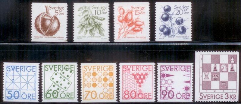 Sweden 1982 SC#1430-8, 1443 MNH-OG L251