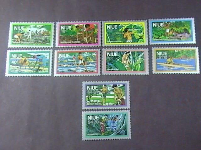 NIUE  # 222 -231-MINT/HINGED--COMPLETE SET----QEII----1978