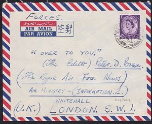 CYPRUS Br Forces 1961 cover - FPO 124......................................B5160