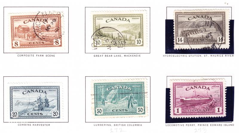 Canada 1870-1952 Nice group of Mint & Used Stamps.QV,KGV,KGVI,QEII. Good BOB