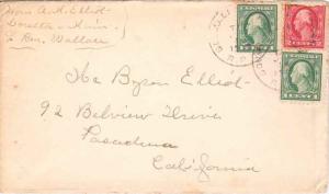 United States U.S. R.P.O.'s Bound. Line & St. Paul 1916 880.1-B-2  Stamp dama...