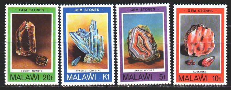 Malawi. 1980. 348-51. Minerals, geology. MNH.