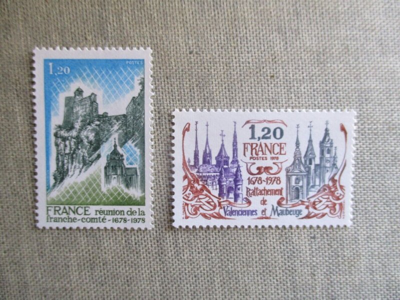 France, Scott# 1615-1616, MNH