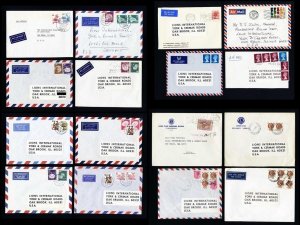 240 Lions Club of the World Covers to Lions International - Shipping Included