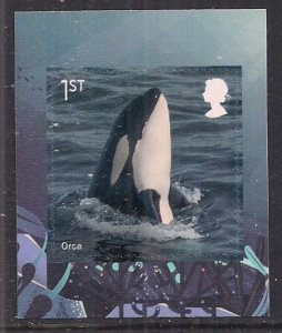 GB 2021 QE2 1st Wild Coasts Orca Whale Umm Self Adhesive SG 4553 Ex PM 81 (J899