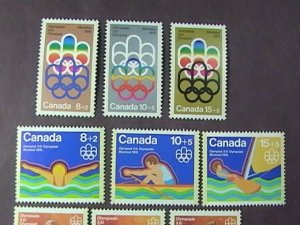 CANADA # B1-B13-MINT NEVER/HINGED---SEMI-POSTAL--13 STAMP RUN--1974-96