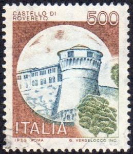 Italy 1426 - Used - 500L Rovereto Castle (1980) (cv $0.60)