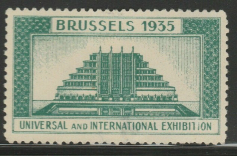 Brussels Fair 1935 Cinderella Poster Stamp Reklamemarken A7P5F838