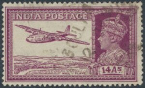 India SC# 161  Used  Mail Plane aircraft   see details & scans