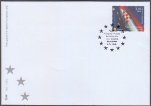 CROATIA Sc # 873 FDC - ADMISSION of CROATIA to the EUROPEAN UNION