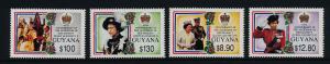 Guyana 2568-71 MNH Queen Elizabeth 40th Anniv of Accession