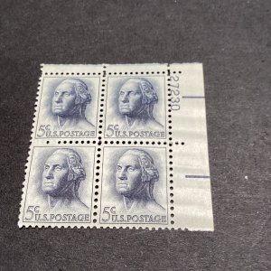 Scott# 1213 Washington-Plate Block Of 4 Stamps - 1962 - MNH-US