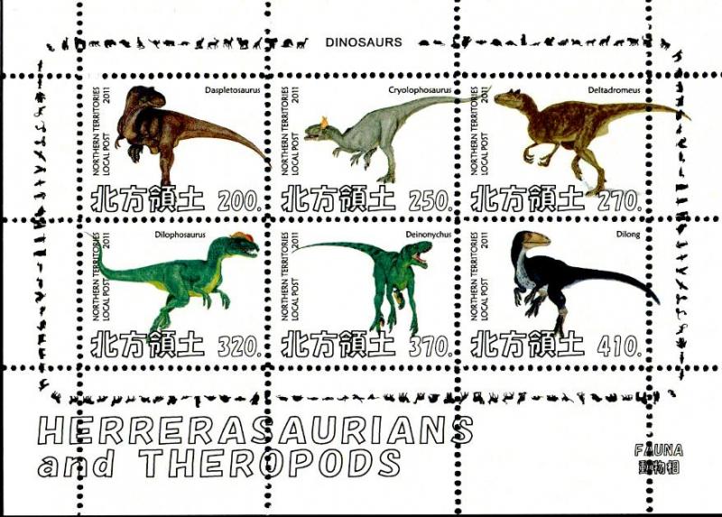 NORTHERN TERRITORIES SHEET DINOSAURS