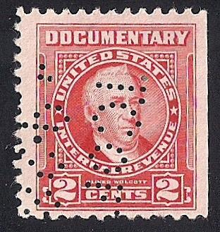 #R655 2 cents O. Wilcott Jr (1954) Documentary stamp used F-VF