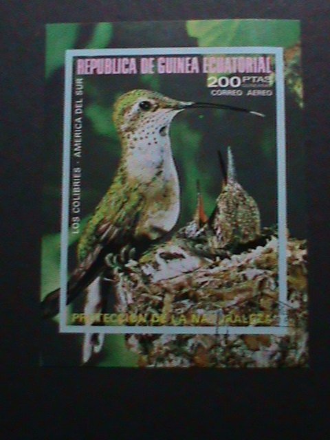 ​GUINEA EQUATORIAL-1979 HAPPY BIRD FAMILY IMPERF-CTO VF-WE SHIP TO WORLD WIDE