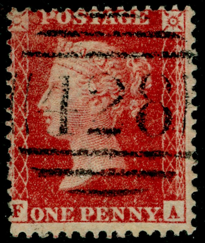 SG40, 1d rose-red PLATE 57, LC14, FINE USED. Cat £18. FA