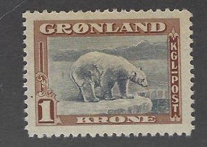 Greenland SC#16 MNH VF SCV$50.00...A fascinating spot!