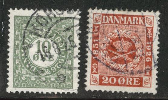 DENMARK  Scott 178-179 used 