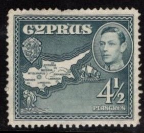 Cyprus - #149 Map - Unused NG