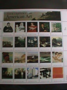 ​UNITED STATES-1998 SC#3236  AMERICAN ART -MNH FULL SHEET  VERY FINE