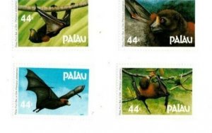 Palau - 1987 - Fruit Bats - Set of Four - MNH