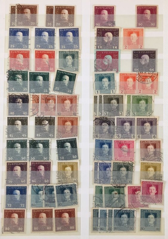 Austria Feldpost Good Early M&U Collection (Apx 170 Items) (TK324 )