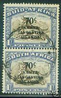 Kenya Uganda Tanganyika 70c Opt 1sh South Africa Scott 89