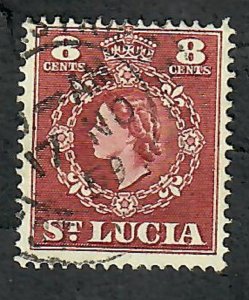 St. Lucia #163 used single