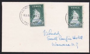 TONGA 1964 cover to New Zealand - NUKU'ALOFA cds...........................B2586