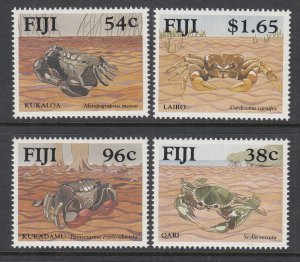 Fiji 645-648 Crabs MNH VF