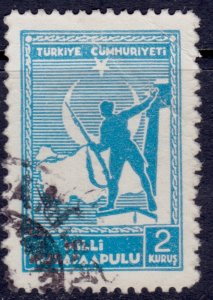 Turkey, 1941-44, Red Crescent Soldier, 2k,  used**