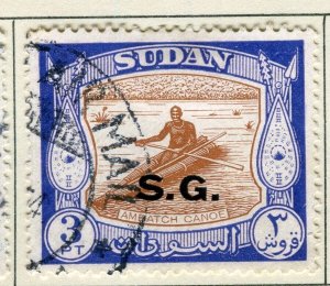 BRITISH PROTECTORATE EAST AFRICA; 1951 Pictorial Official 'SG' used 3P. value