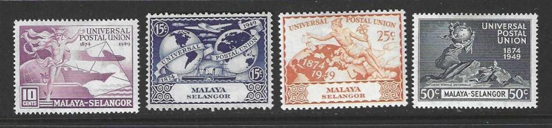 Malaya-Selangor 76-79  Mint/Used  SC $4.90