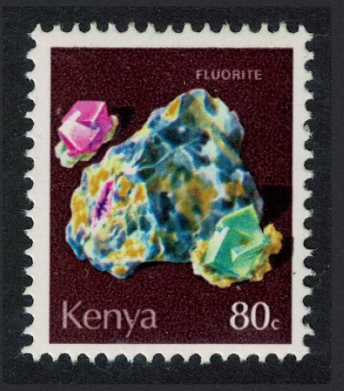 Kenya Fluorite Mineral 1v 80c SG#113 SC#104 CV£7.5