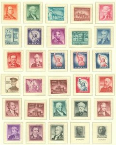 EDW1949SELL : USA 1954-1968 Scott #1030-53 Very Fine, Mint Never Hinged.