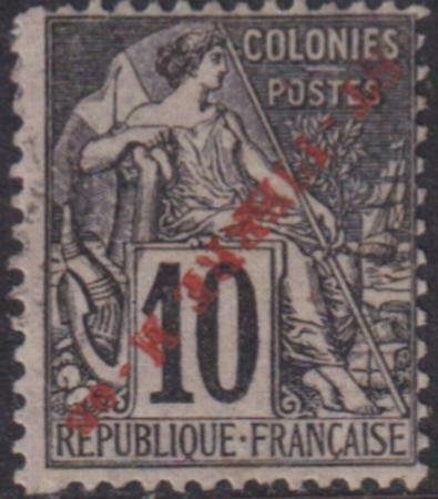 St. Pierre 1891 SC 27a Var Used Inverted Ovpt