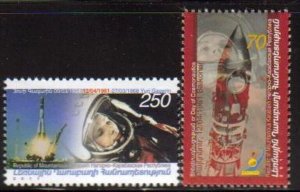 Nagorno Karabakh (Armenia) #061-2 Yuri Gagarin Day of Cosmonauts set of 2