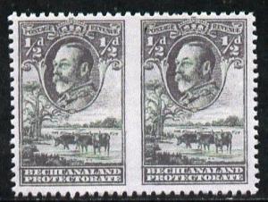 Bechuanaland 1932 KG5 Cattle 1/2d green horizontal pair i...