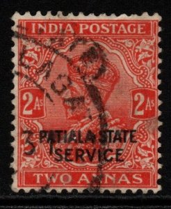 INDIA-PATIALA SGO52 1933 2a VERMILION USED