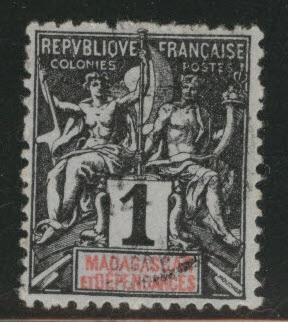 Madagascar Malagasy Scott 28 Used From 1896-1906 NavCom set