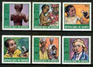 GUINEA - 1970 - Smallpox & Measles Campaign - Perf 6v Set - Mint Never Hinged