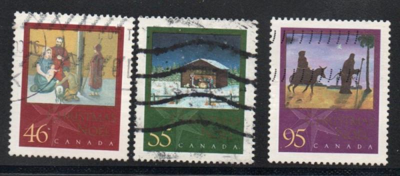 Canada Sc 1873-75 2000  Christmas  stamp set  used