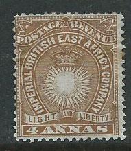 British East Africa SG 9 MH