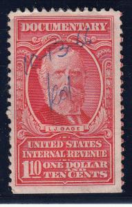 US #R668   Pen Cancel  