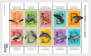 Bonaire - Postfris/MNH - Sheet Fauna 2022