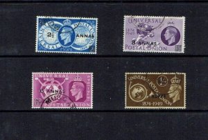 BPA Eastern Arabia: 1949, 75th Anniversary of the UPU, Fine Used set