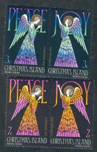 Christmas Island #55 - 58 MNH attached pairs