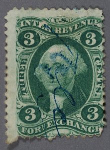 United States #R16c VG Used Hand Cancel Good Blue Color Blue Cancel