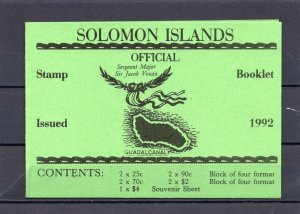 SOLOMON ISLANDS 1990-1992 SET OF 25 STAMPS, BOOKLET OF 3 PANES & 2 S/S MNH